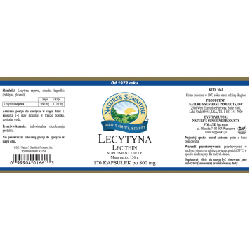Kapsułki lecytyny sojowej NSP