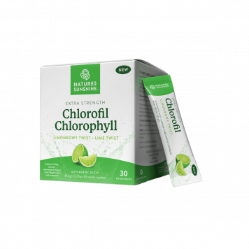 Chlorofil w saszetce o smaku limonkowym