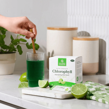 Chlorofil w saszetce o smaku limonkowym
